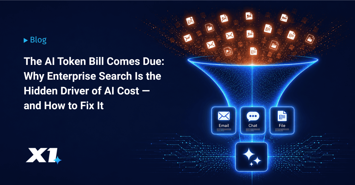 The AI Token Bill Comes Due: Why Enterprise Search Is the Hidden Driver of AI Cost — and How to Fix It