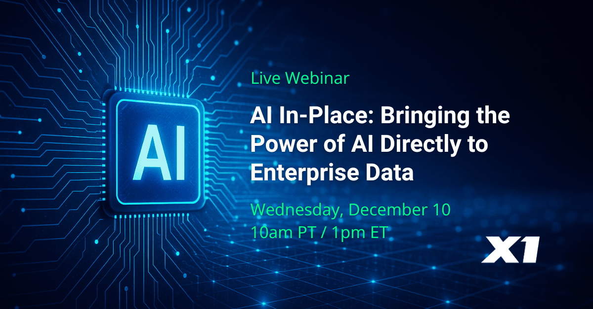 Webinar – AI In-Place: Bringing the Power of AI Directly to Enterprise Data