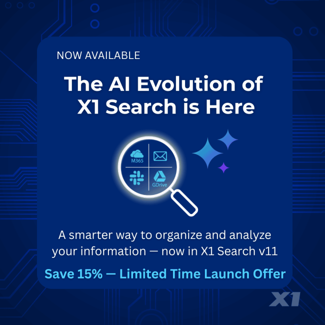 Now Available! X1 Search AI In-Place